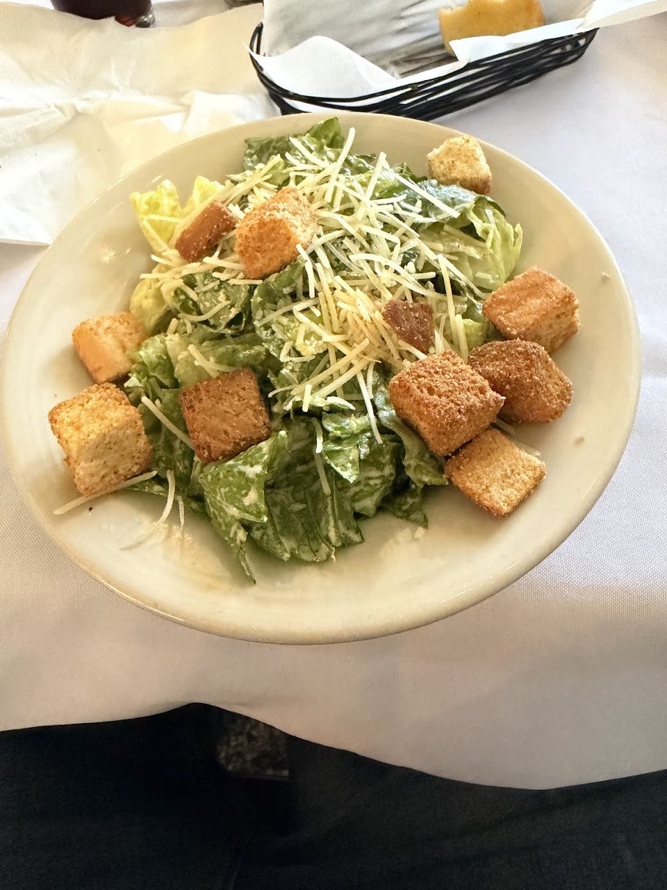 Caesar Salad with Crunchy Croutons